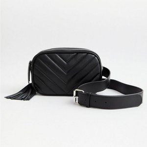 Torrid Black Quilted Belt Bag